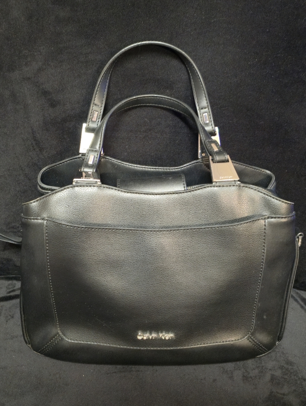 Calvin Klein Black Satchel Handbag